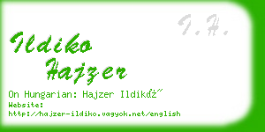 ildiko hajzer business card